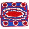 Piggy Poo And Crew Red White & Blue Farm Swine Snuffle Mat