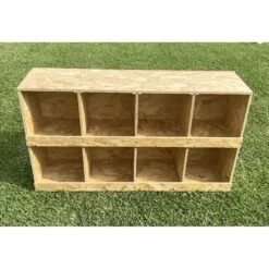 Zylina Best Rest 8 Bay Bird Nesting Box, 46x13-in