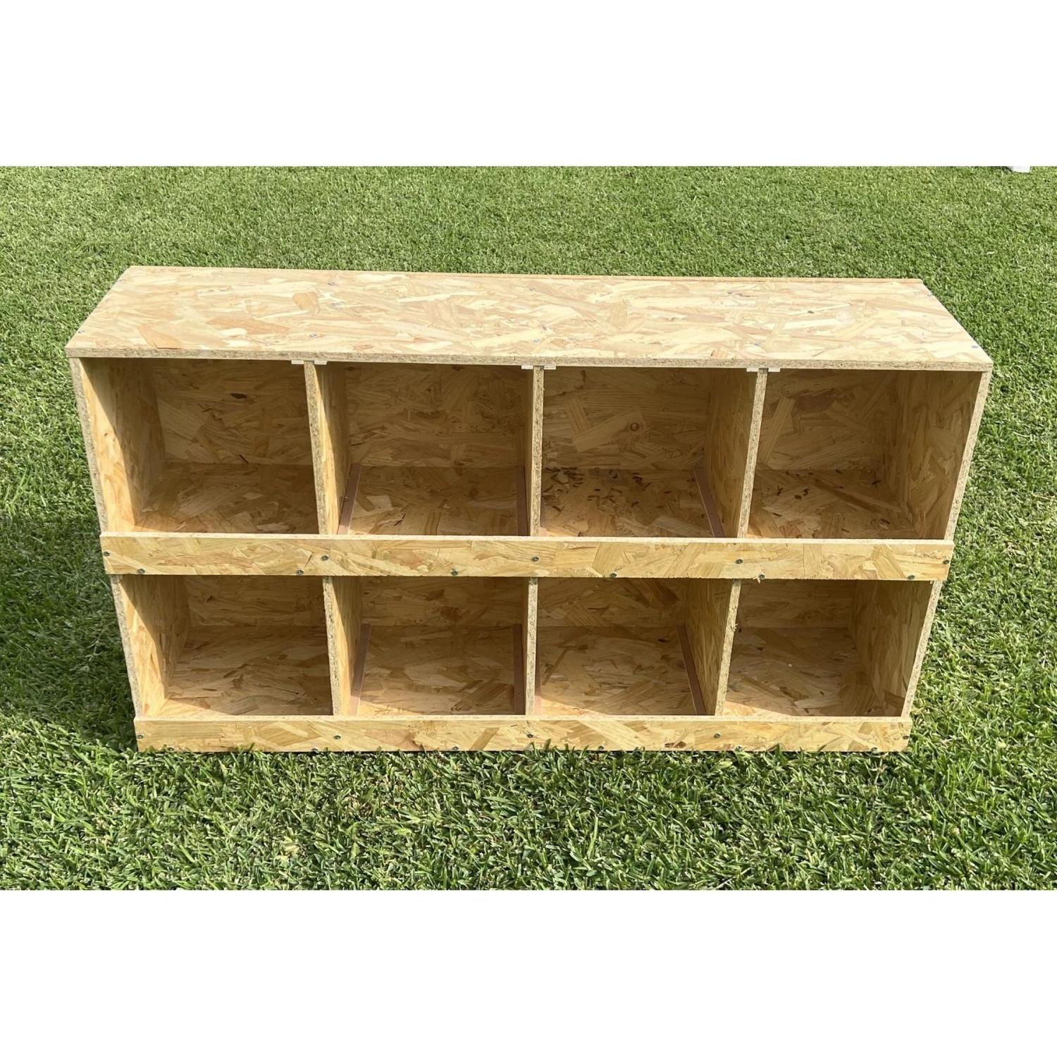 Zylina Best Rest 8 Bay Bird Nesting Box, 46x13-in 1 Zylina Best Rest 8 Bay Bird Nesting Box, 46x13-in