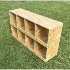 Zylina Best Rest 8 Bay Bird Nesting Box, 46x13-in 12 Zylina Best Rest 8 Bay Bird Nesting Box, 46x13-in -Meadow Farm 1020358 PT4. AC SS1800 V1700243839