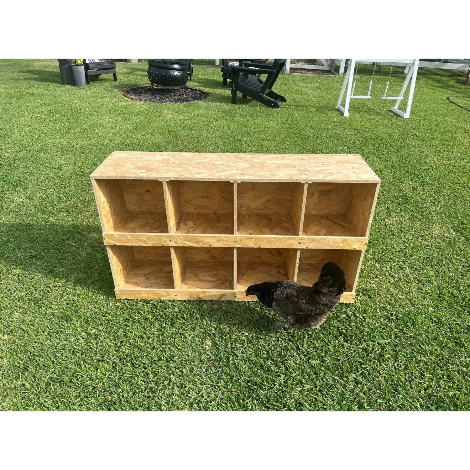 Zylina Best Rest 8 Bay Bird Nesting Box, 46x13-in 8 Zylina Best Rest 8 Bay Bird Nesting Box, 46x13-in - Image 8