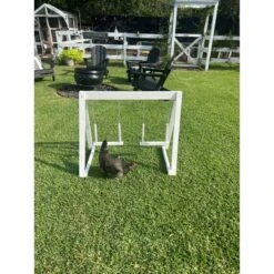 Zylina Play-N-Roost Bird Double Swing, 36x20-in -Meadow Farm 1020374 PT2. AC SS1800 V1700243836