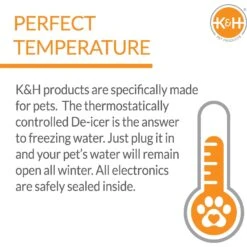 K&H Pet Products Heated Thermo-Poultry Waterer -Meadow Farm 121211 PT2. AC SS1800 V1629855128