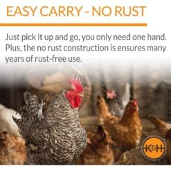 K&H Pet Products Heated Thermo-Poultry Waterer -Meadow Farm 121211 PT5. AC SS1800 V1629850925