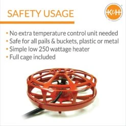 K&H Pet Products Ultimate Bucket Heater With Cord Clip -Meadow Farm 121230 PT3. AC SS1800 V1626392075