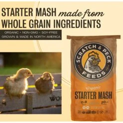Scratch And Peck Feeds Naturally Free Organic Starter Chicken & Duck Feed -Meadow Farm 142843 PT2. AC SS1800 V1682614247