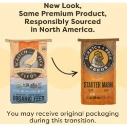 Scratch And Peck Feeds Naturally Free Organic Starter Chicken & Duck Feed -Meadow Farm 142843 PT3. AC SS1800 V1682614651