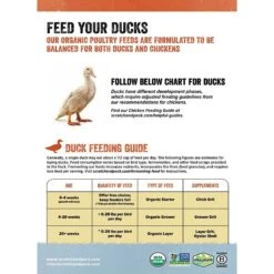 Scratch And Peck Feeds Naturally Free Organic Starter Chicken & Duck Feed -Meadow Farm 142843 PT7. AC SS1800 V1600395066