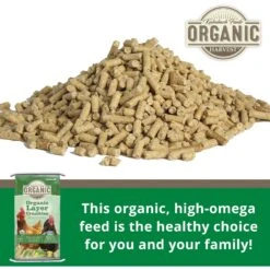 Kalmbach Feeds Organic Harvest 17% Protein Layer Pellets Chicken Feed -Meadow Farm 143501 PT2. AC SS1800 V1692292515