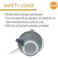 K&H Pet Products Perfect Bucket Heater -Meadow Farm 164048 PT2. AC SS1800 V1627353674