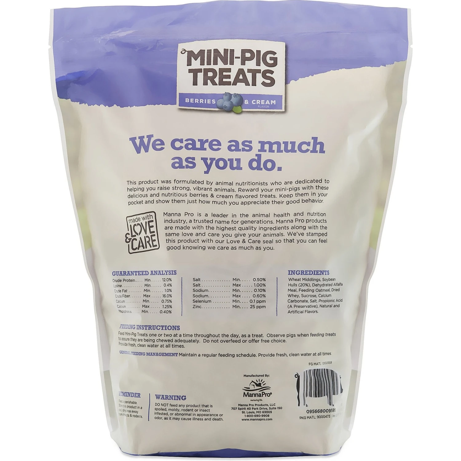 Manna Pro Berries & Cream Flavor Mini-Pig Treats 2 Manna Pro Berries & Cream Flavor Mini-Pig Treats - Image 2
