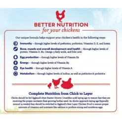 Eggland's Best 17% Protein Organic Layer Crumbles Chicken Feed -Meadow Farm 184998 PT7. AC SS1800 V1566420791