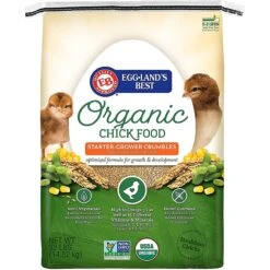 Eggland's Best 19% Protein Organic Starter-Grower Crumbles Chick Feed