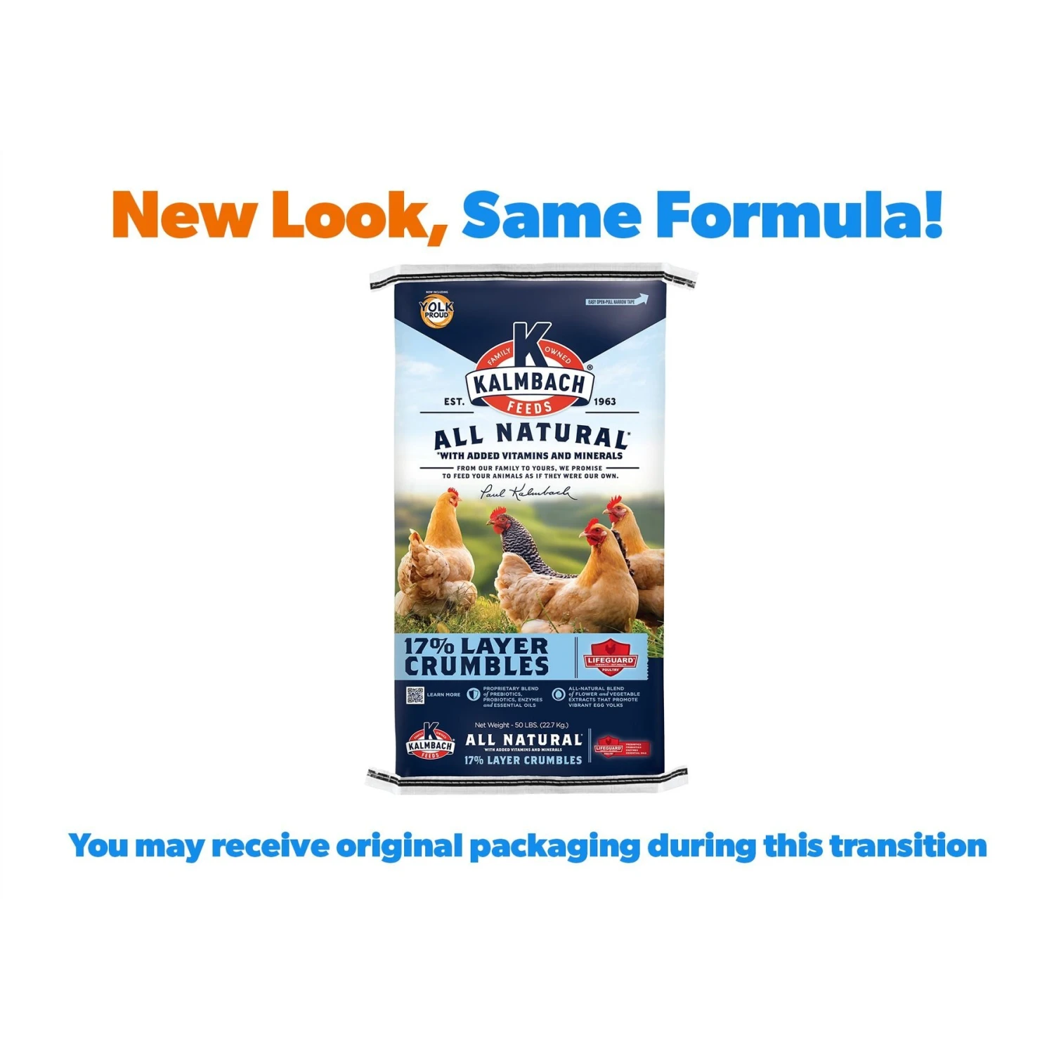 Kalmbach Feeds All Natural 17% Protein Layer Crumbles Chicken Feed 2 Kalmbach Feeds All Natural 17% Protein Layer Crumbles Chicken Feed - Image 2