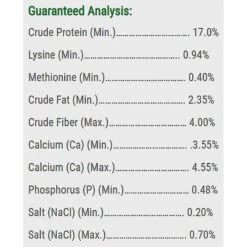 Healthy Harvest Non-GMO 17% Protein Layer Pellets Chicken Feed -Meadow Farm 200016 PT5. AC SS1800 V1581366844