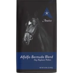 Ametza Alfalfa-Bermuda Blend Hay Replacer Pellets All-Natural Farm Animal & Horse Forage