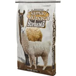 Bluebonnet Feeds Supreme Llama Alpaca Food, 50-lb Bag -Meadow Farm 205377 PT3. AC SS1800 V1578411589