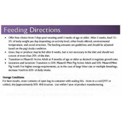 Mazuri Mini Pig Youth Feed -Meadow Farm 205663 PT7. AC SS1800 V1619206328