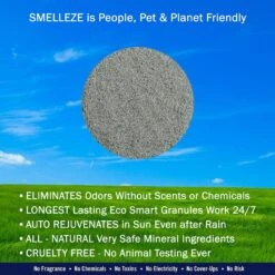 Smelleze Natural Chicken Coop Deodorizer Granules, 2-lb Bottle -Meadow Farm 205830 PT4. AC SS1800 V1628703974