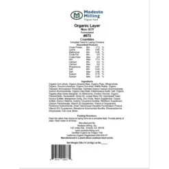 Modesto Milling Organic Non-Soy 17% Protein Layer Crumbles Chicken Feed 7 Modesto Milling Organic Non-Soy 17% Protein Layer Crumbles Chicken Feed -Meadow Farm 209320 PT4. AC SS1800 V1668449887