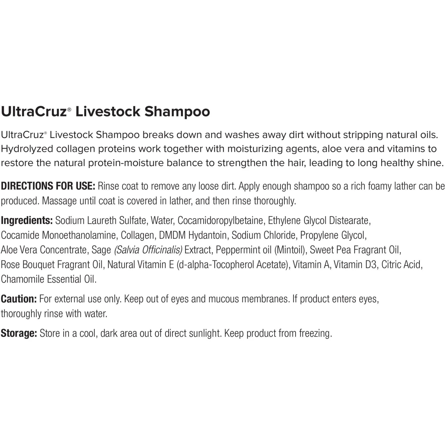 UltraCruz Livestock Shampoo 2 UltraCruz Livestock Shampoo - Image 2