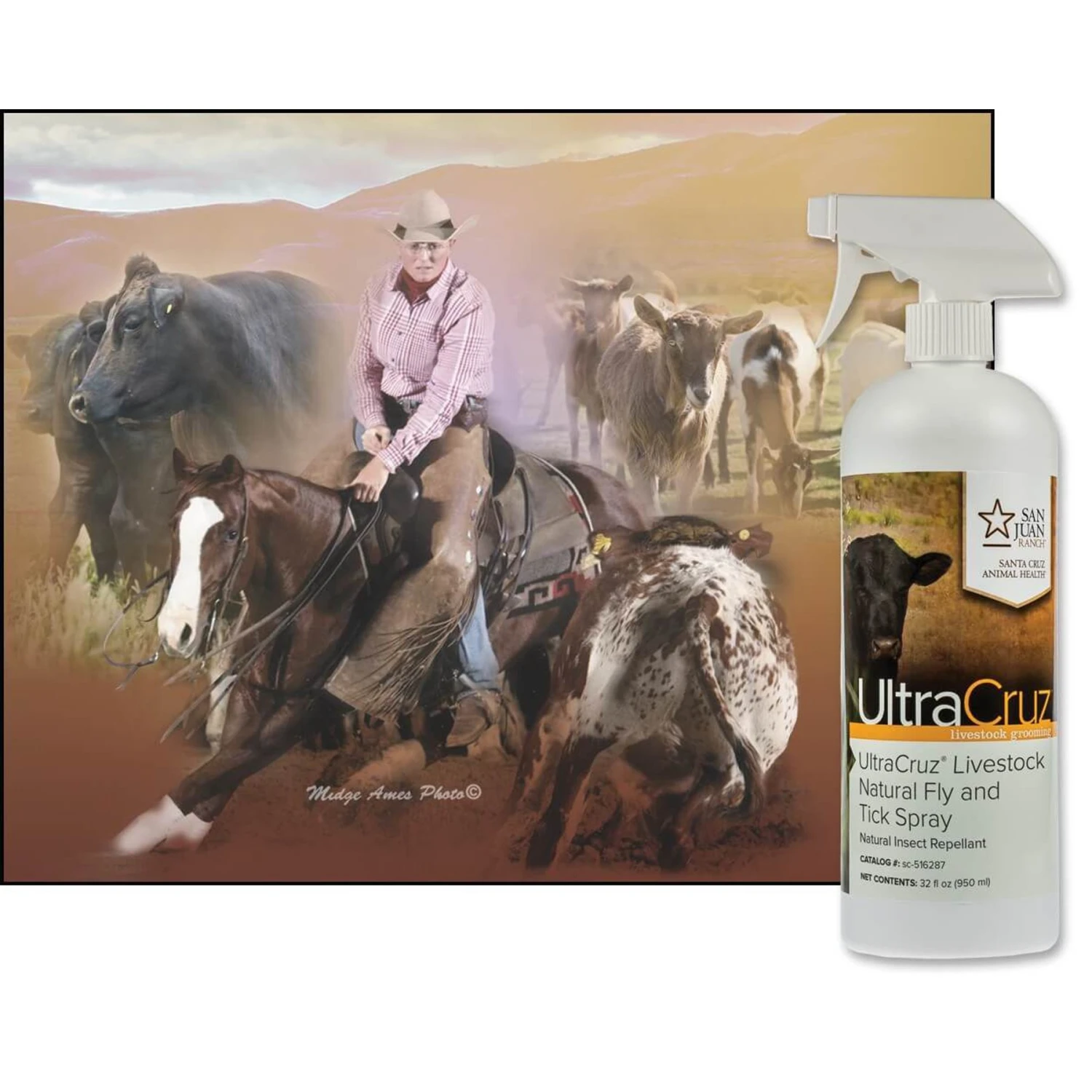 UltraCruz Natural Livestock Fly & Tick Spray 2 UltraCruz Natural Livestock Fly & Tick Spray - Image 2
