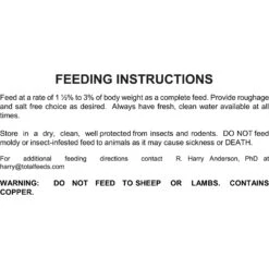 Total Feeds Total Goat Food, 40-lb Bag -Meadow Farm 211395 pt3. AC SS1800 V1574456607