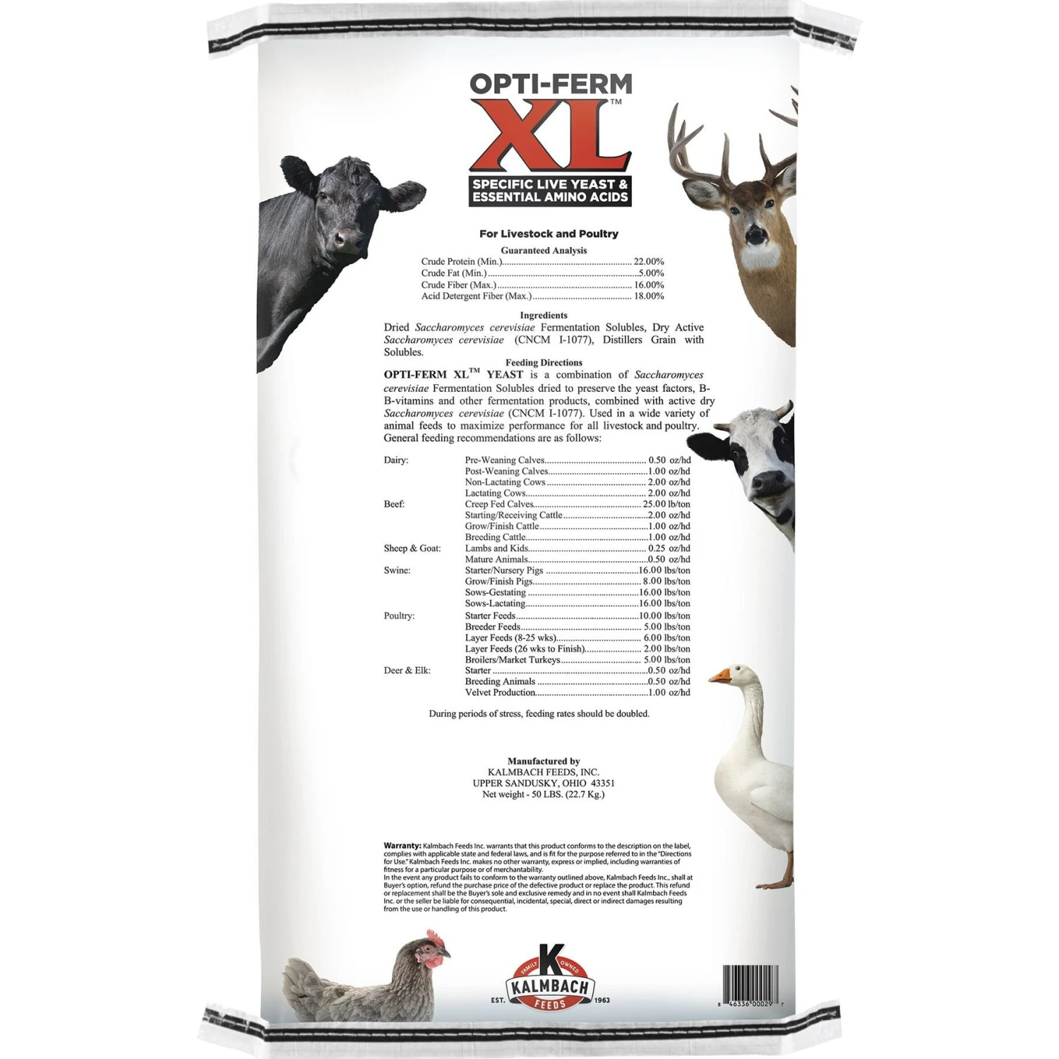 Kalmbach Feeds Opti-Ferm X-Large Yeast Livestock Feed 2 Kalmbach Feeds Opti-Ferm X-Large Yeast Livestock Feed - Image 2