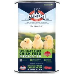 Kalmbach Feeds 18% Protein Start Right Medicated Chick Feed, 50-lb Bag