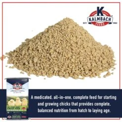 Kalmbach Feeds 18% Protein Start Right Medicated Chick Feed, 50-lb Bag -Meadow Farm 218117 PT2. AC SS1800 V1682110105