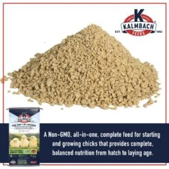 Kalmbach Feeds All Natural Non-GMO 18% Protein Start Right Chick Feed, 50-lb Bag -Meadow Farm 218119 PT2. AC SS1800 V1682110103