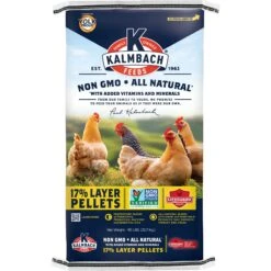 Kalmbach Feeds All Natural Non-GMO 17% Protein Layer Pellets Chicken Feed, 50-lb Bag