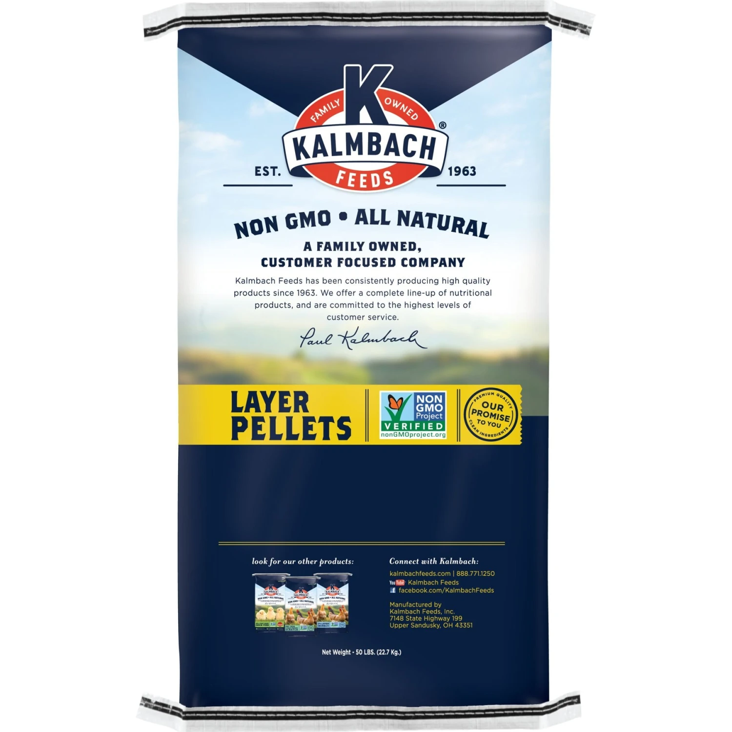 Kalmbach Feeds All Natural Non-GMO 17% Protein Layer Pellets Chicken Feed, 50-lb Bag 2 Kalmbach Feeds All Natural Non-GMO 17% Protein Layer Pellets Chicken Feed, 50-lb Bag - Image 2