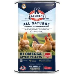 Kalmbach Feeds All Natural Hi Omega 17% Protein Layer Pellets Chicken Feed