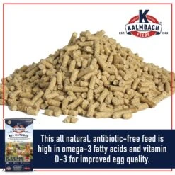 Kalmbach Feeds All Natural Hi Omega 17% Protein Layer Pellets Chicken Feed 11 Kalmbach Feeds All Natural Hi Omega 17% Protein Layer Pellets Chicken Feed -Meadow Farm 218125 PT2. AC SS1800 V1682110051