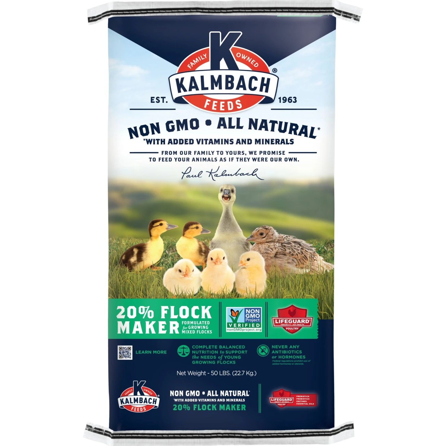 Kalmbach Feeds All Natural Non-GMO 20% Protein Flock Maker Crumbles Chicken Feed 1 Kalmbach Feeds All Natural Non-GMO 20% Protein Flock Maker Crumbles Chicken Feed