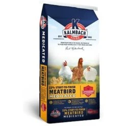 Kalmbach Feeds 22% Protein Start To Finish Meatbird Medicated Crumbles Poultry Feed
