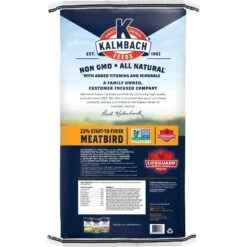 Kalmbach Feeds All Natural Non-GMO 22% Protein Start To Finish Meatbird Crumbles Poultry Feed -Meadow Farm 218143 PT1. AC SS1800 V1682110033