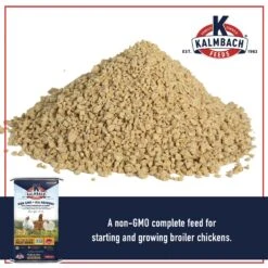 Kalmbach Feeds All Natural Non-GMO 22% Protein Start To Finish Meatbird Crumbles Poultry Feed -Meadow Farm 218143 PT2. AC SS1800 V1682110032
