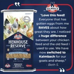 Kalmbach Feeds All Natural Henhouse Reserve 17% Protein Premium Layer Chicken Feed -Meadow Farm 218147 PT4. AC SS1800 V1682112369
