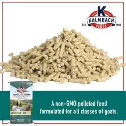 Kalmbach Feeds 16% Non-GMO Pelleted Goat Feed, 50-lb Bag -Meadow Farm 218153 PT2. AC SS1800 V1665438957