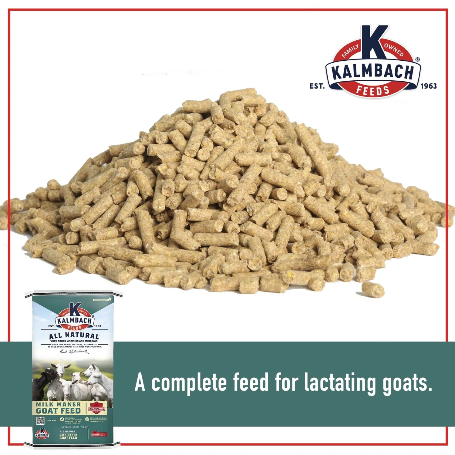Kalmbach Feeds Milk Maker Goat Feed, 50-lb Bag 3 Kalmbach Feeds Milk Maker Goat Feed, 50-lb Bag - Image 3