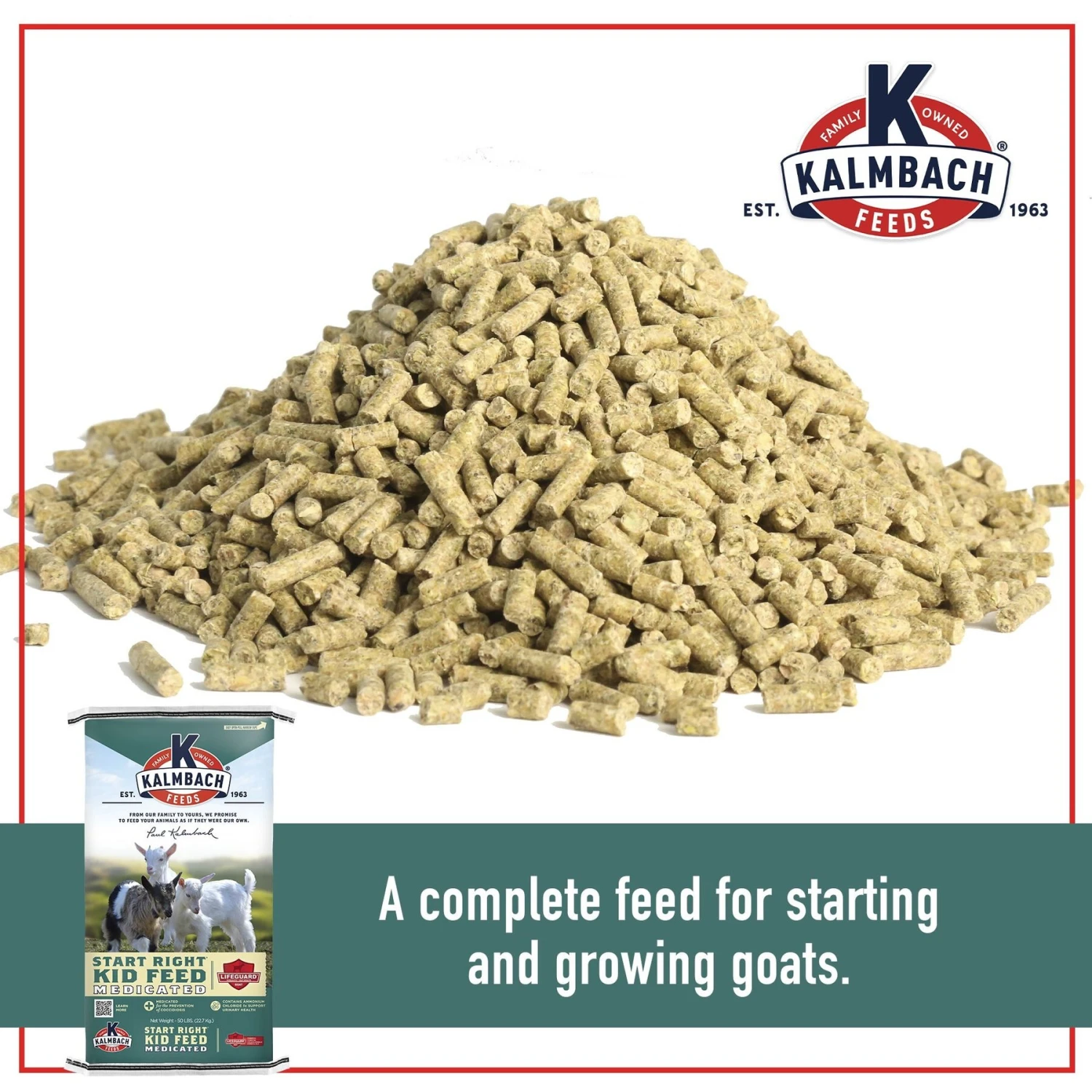 Kalmbach Feeds Start Right Young Goat Feed, 50-lb Bag 3 Kalmbach Feeds Start Right Young Goat Feed, 50-lb Bag - Image 3