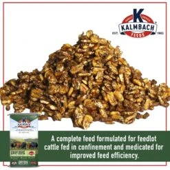 Kalmbach Feeds Finish Right Opti-Gain Growing & Finishing Cattle Feed, 50-lb Bag -Meadow Farm 218183 PT2. AC SS1800 V1665438138