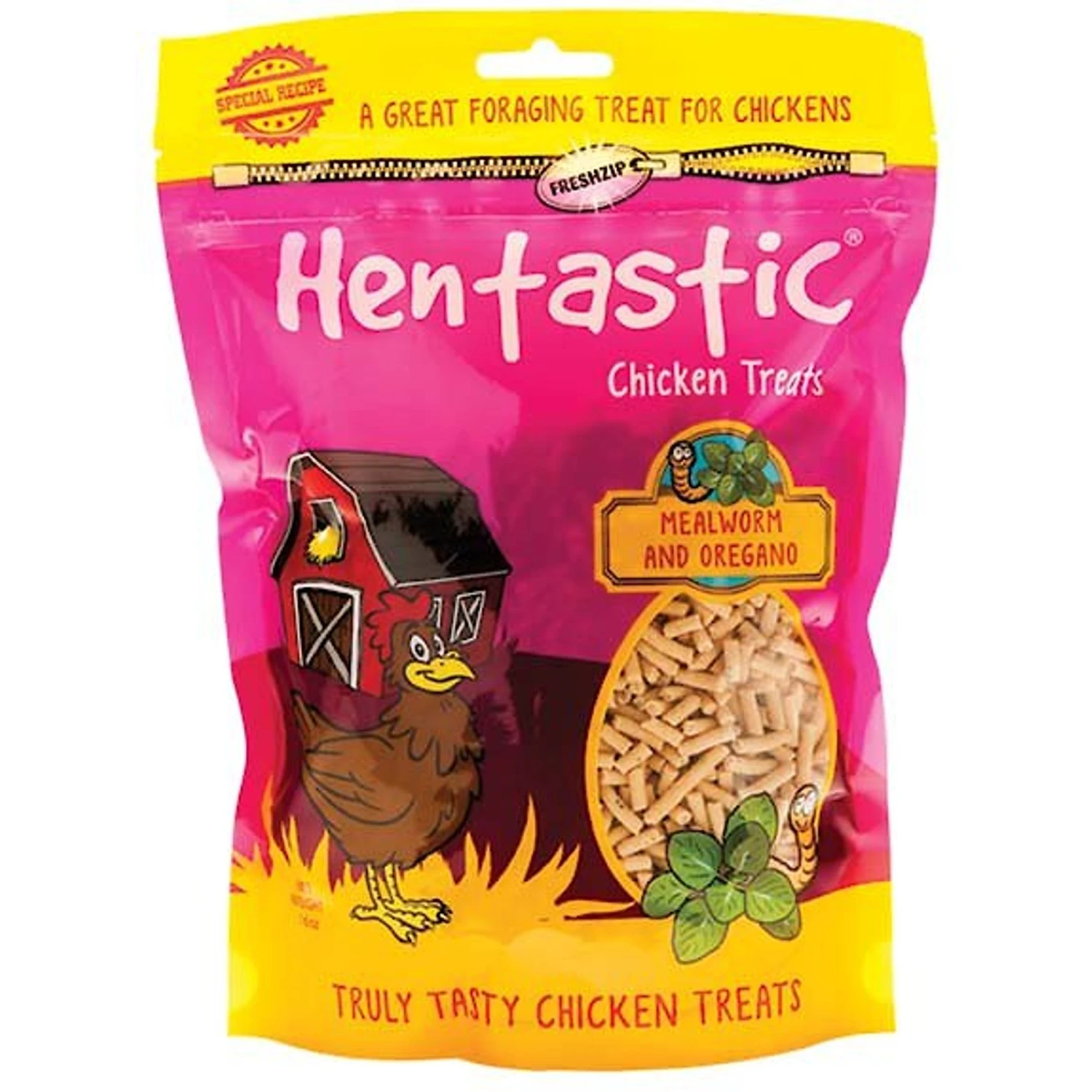 Hentastic Dried Mealworm & Oregano Chicken Treats 1 Hentastic Dried Mealworm & Oregano Chicken Treats