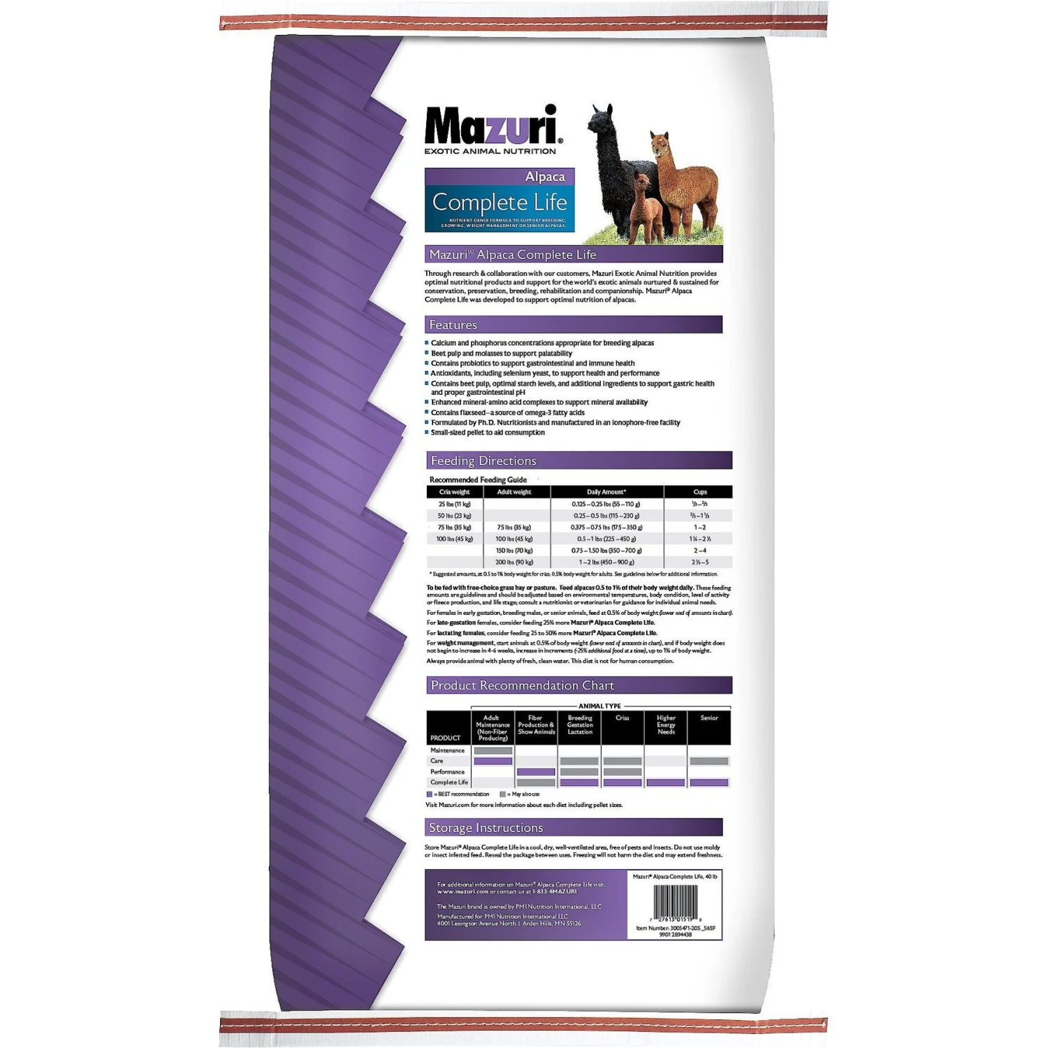 Mazuri Alpaca Complete Life Alpaca Food, 40-lb Bag 3 Mazuri Alpaca Complete Life Alpaca Food, 40-lb Bag - Image 3