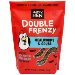 Happy Hen Treats Double Frenzy Mealworm & Black Soldier Fly Larvae Chicken Treats