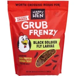 Happy Hen Treats Grub Frenzy Black Soldier Fly Larvae Chicken Treats