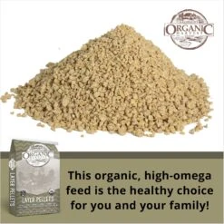 Kalmbach Feeds Organic Harvest 17% Protein Layer Crumbles Chicken Feed -Meadow Farm 222465 PT2. AC SS1800 V1682348168