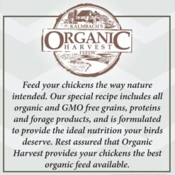 Kalmbach Feeds Organic Harvest 17% Protein Layer Crumbles Chicken Feed -Meadow Farm 222465 PT4. AC SS1800 V1682111812